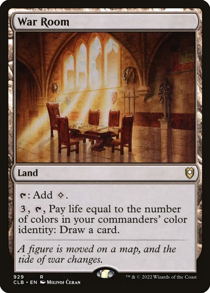 2022 Commander Legends: Battle for Baldur's Gate War Room #929 rare card image
