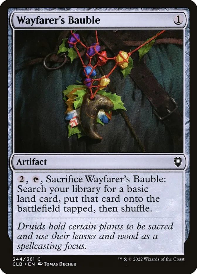 2022 Commander Legends: Battle for Baldur's Gate Wayfarer's Bauble #344 common card image