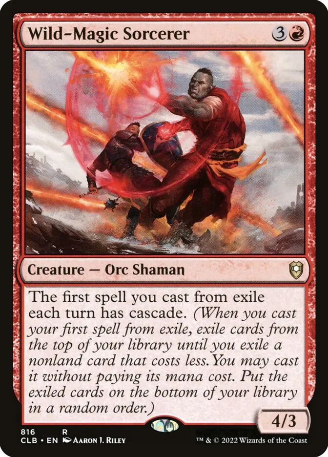 2022 Commander Legends: Battle for Baldur's Gate Wild-Magic Sorcerer #816 rare card image