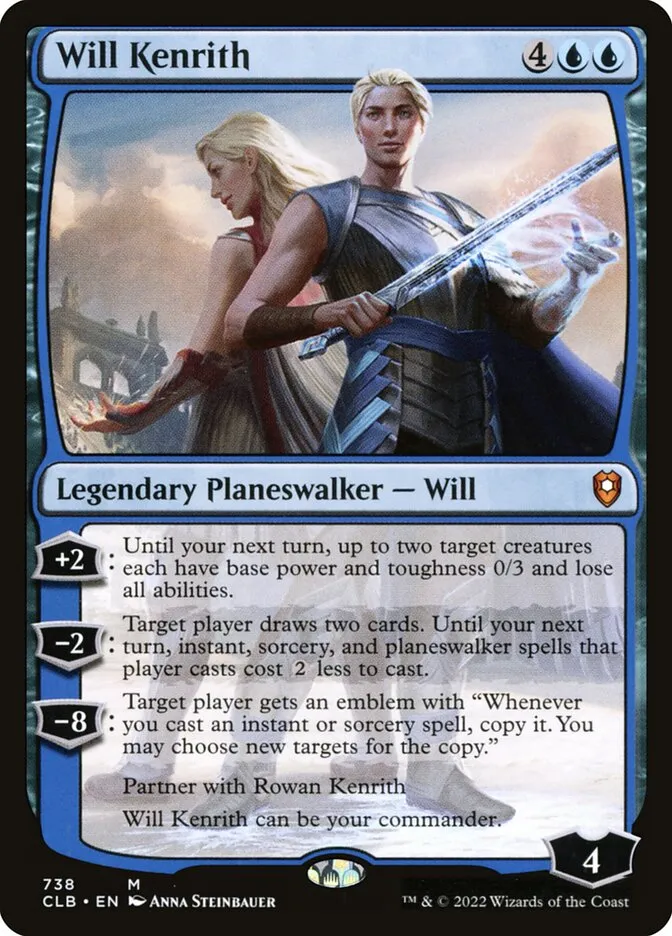 2022 Commander Legends: Battle for Baldur's Gate Will Kenrith #738 mythic card image