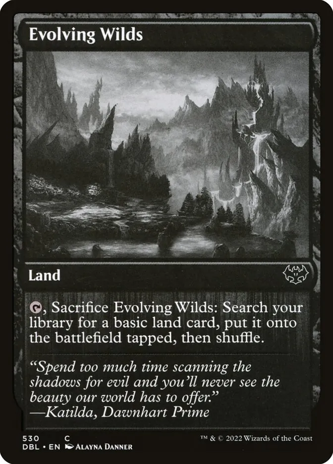 2022 Innistrad: Double Feature Evolving Wilds common #530 common card image