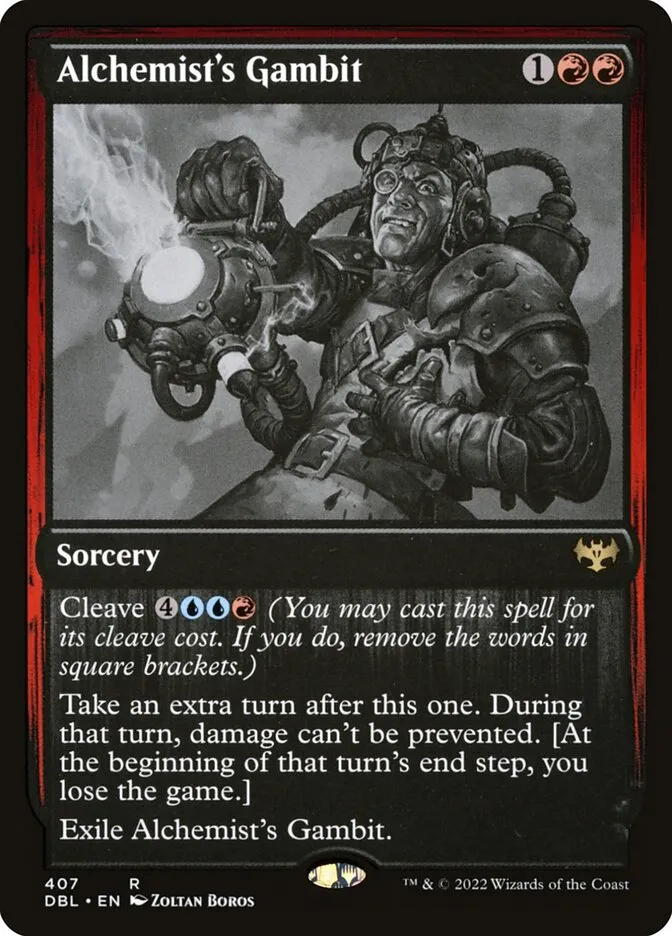 2022 Innistrad: Double Feature Alchemist's Gambit #407 rare card image