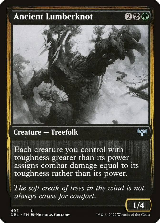 2022 Innistrad: Double Feature Ancient Lumberknot #497 uncommon card image