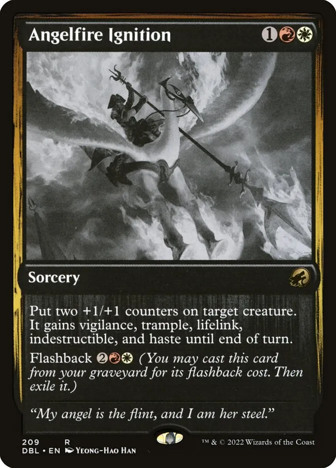 2022 Innistrad: Double Feature Angelfire Ignition #209 rare card image