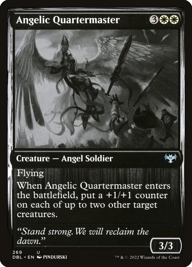 2022 Innistrad: Double Feature Angelic Quartermaster #269 uncommon card image