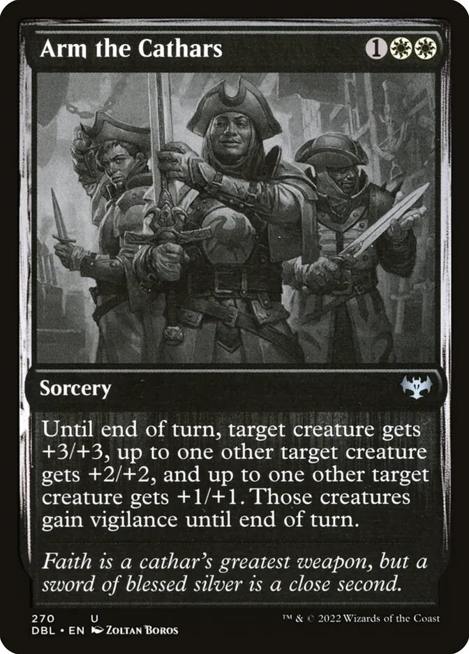 2022 Innistrad: Double Feature Arm the Cathars #270 uncommon card image