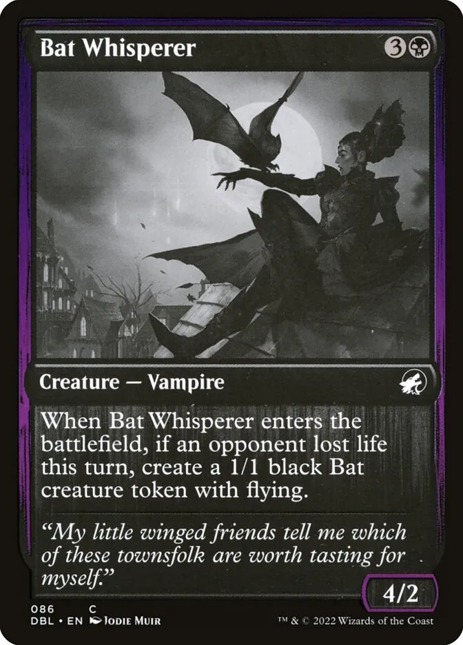 2022 Innistrad: Double Feature Bat Whisperer common #86 common card image