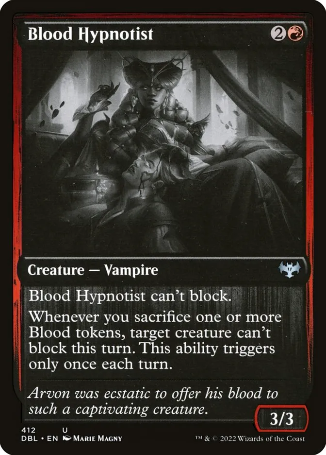 2022 Innistrad: Double Feature Blood Hypnotist #412 uncommon card image