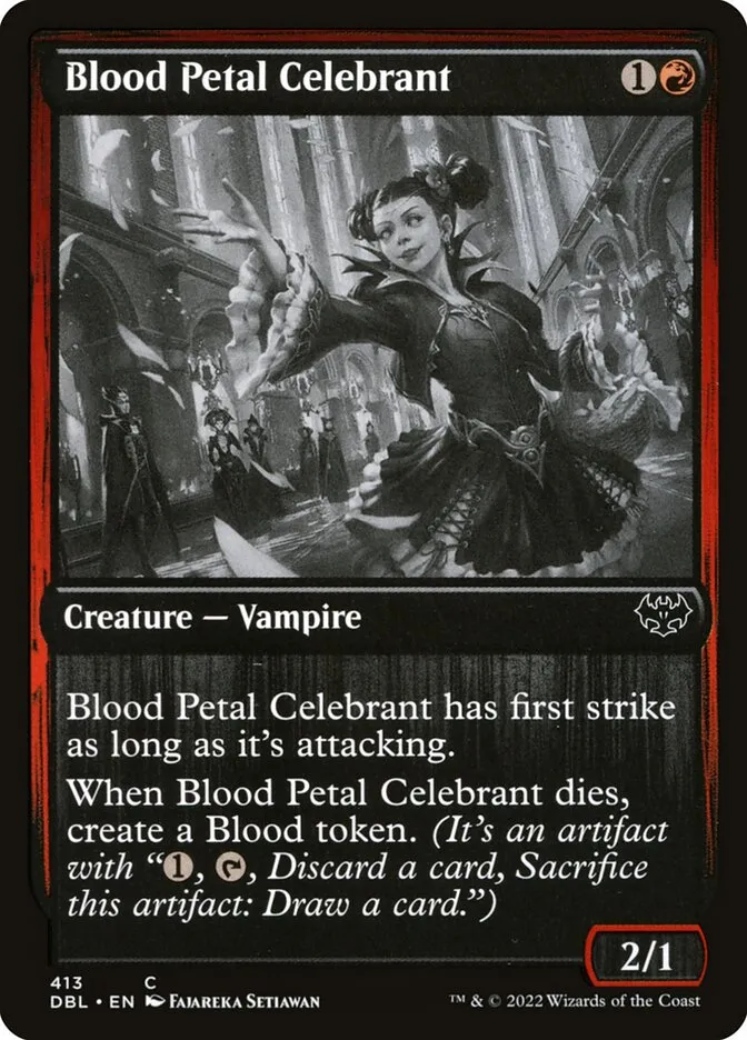 2022 Innistrad: Double Feature Blood Petal Celebrant #413 common card image