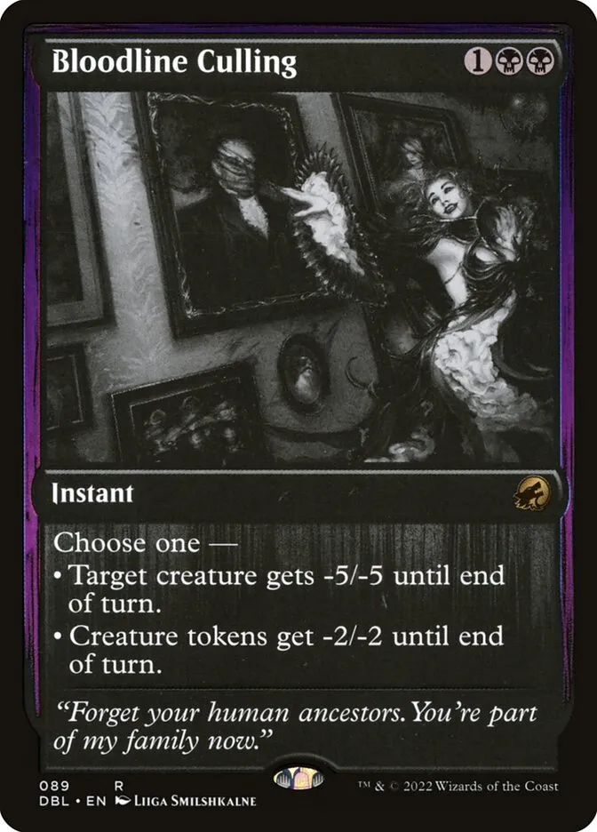 2022 Innistrad: Double Feature Bloodline Culling rare #89 rare card image