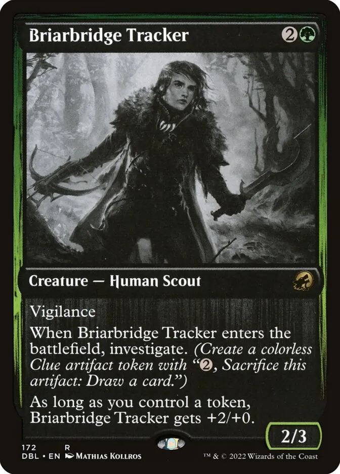 2022 Innistrad: Double Feature Briarbridge Tracker #172 rare card image