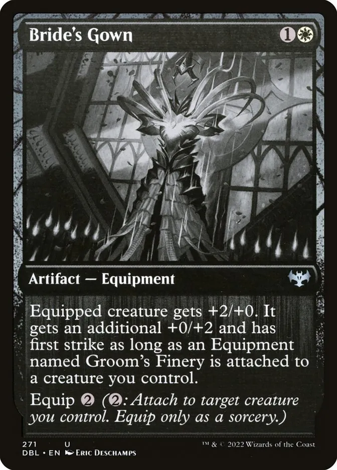 2022 Innistrad: Double Feature Bride's Gown #271 uncommon card image