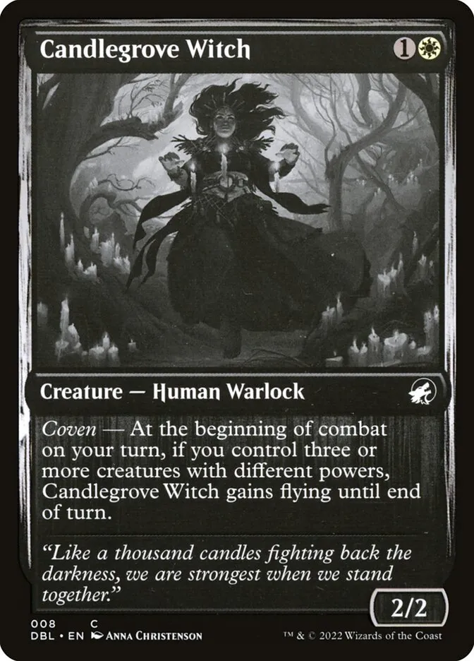 2022 Innistrad: Double Feature Candlegrove Witch common #8 common card image