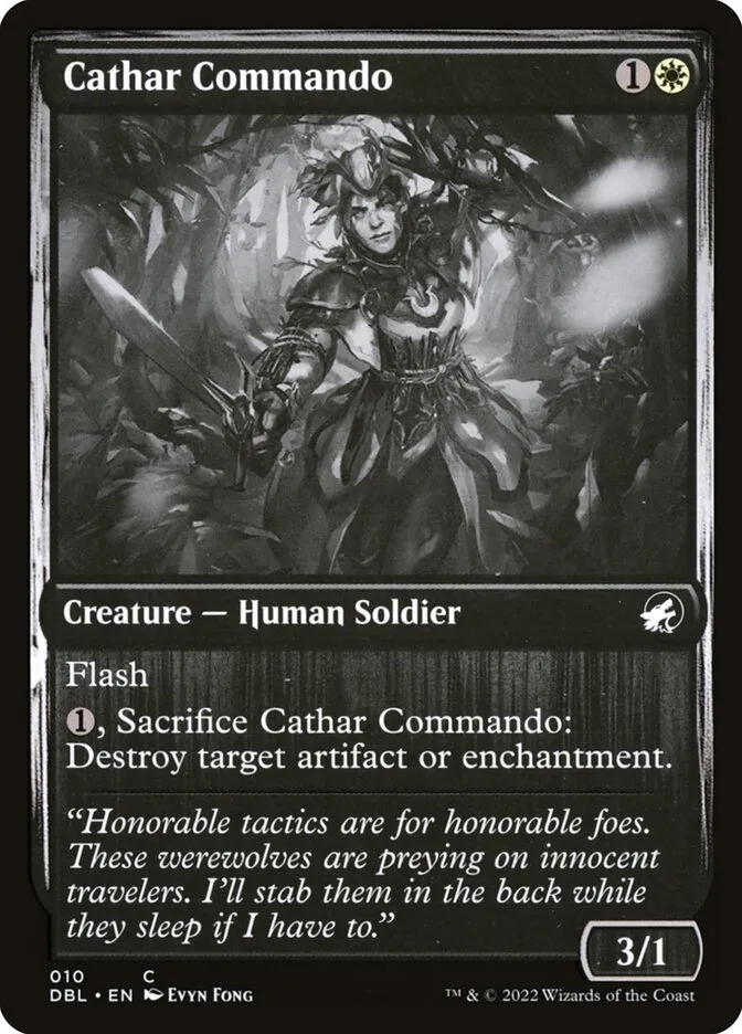 2022 Innistrad: Double Feature Cathar Commando common #10 common card image