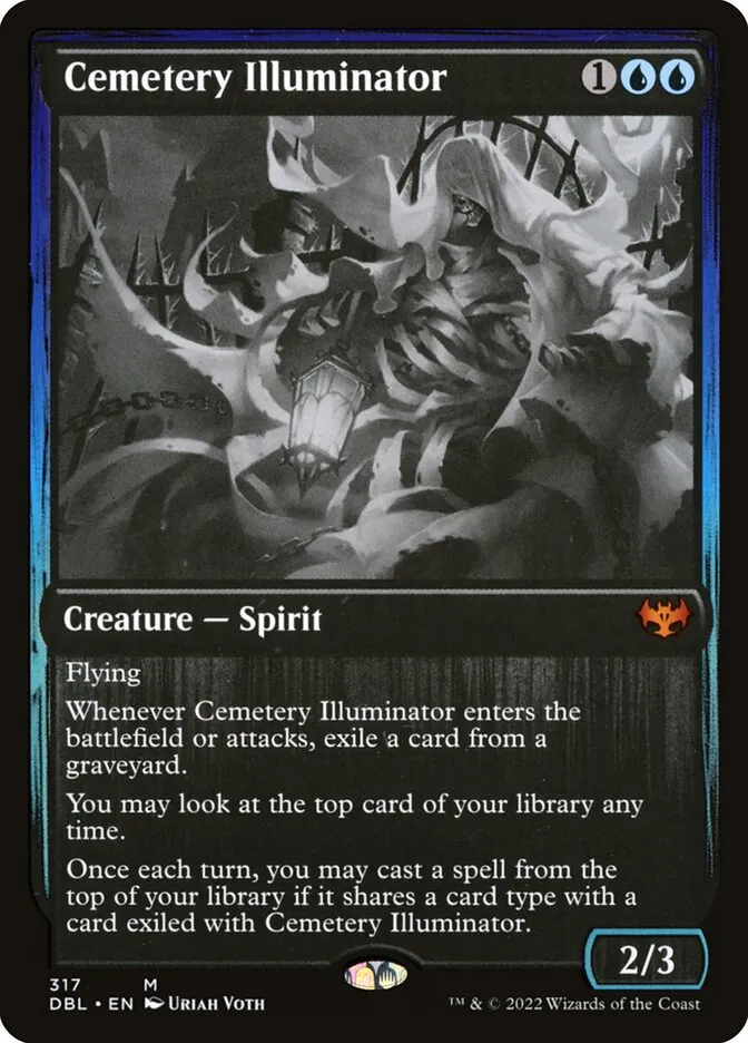 2022 Innistrad: Double Feature Cemetery Illuminator #317 mythic card image