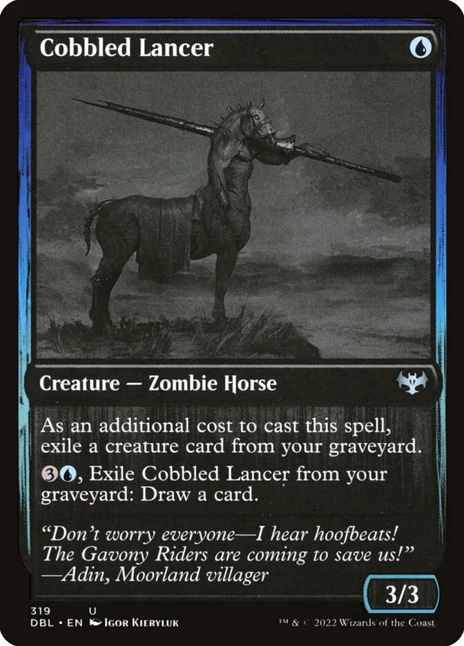 2022 Innistrad: Double Feature Cobbled Lancer uncommon #319 uncommon card image
