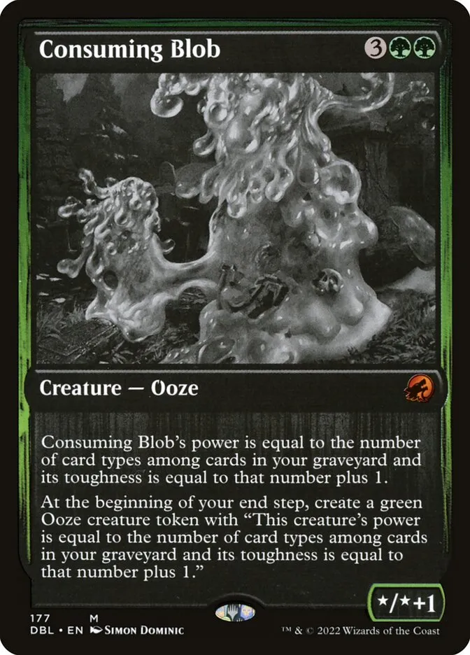 2022 Innistrad: Double Feature Consuming Blob #177 mythic card image