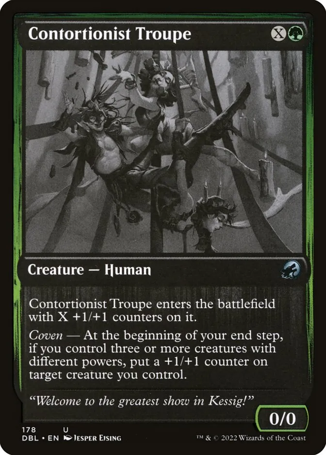 2022 Innistrad: Double Feature Contortionist Troupe #178 uncommon card image