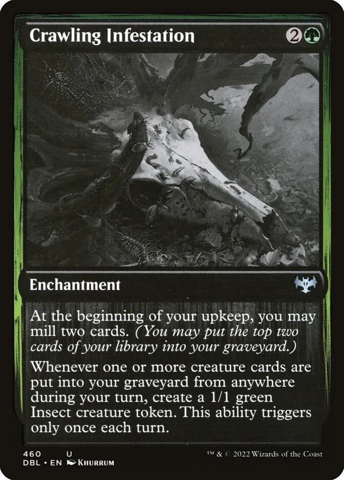 2022 Innistrad: Double Feature Crawling Infestation uncommon #460 uncommon card image