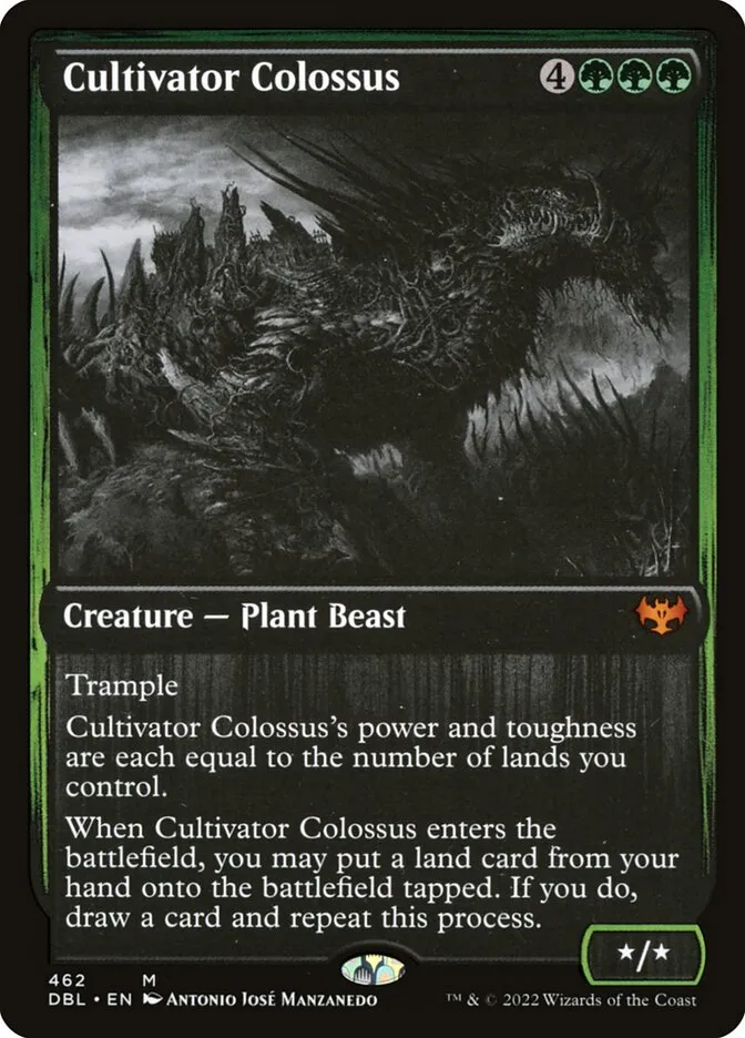 2022 Innistrad: Double Feature Cultivator Colossus #462 mythic card image