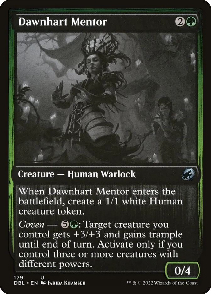 2022 Innistrad: Double Feature Dawnhart Mentor #179 uncommon card image