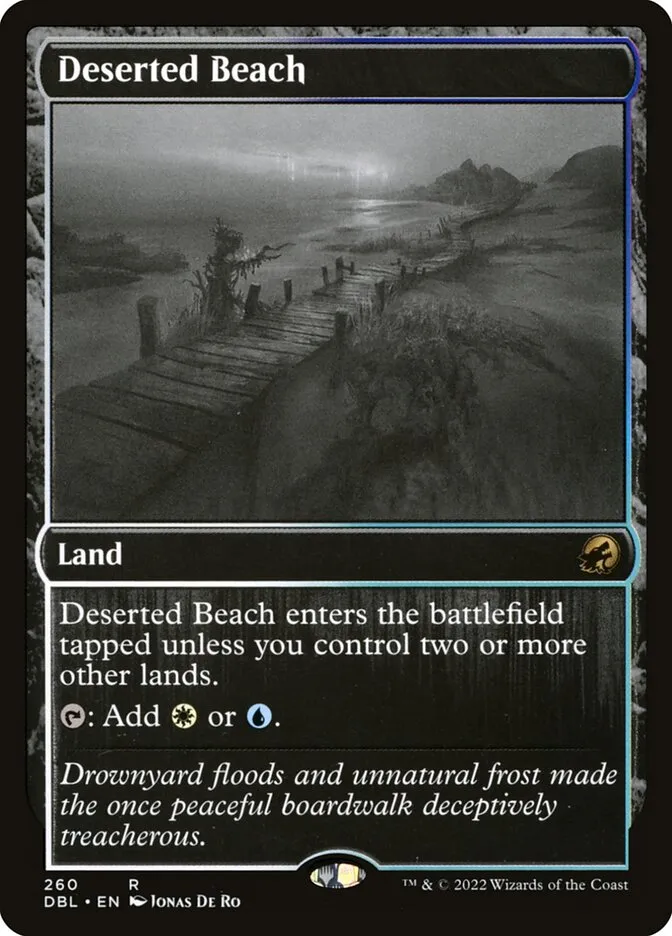 2022 Innistrad: Double Feature Deserted Beach #260 rare card image