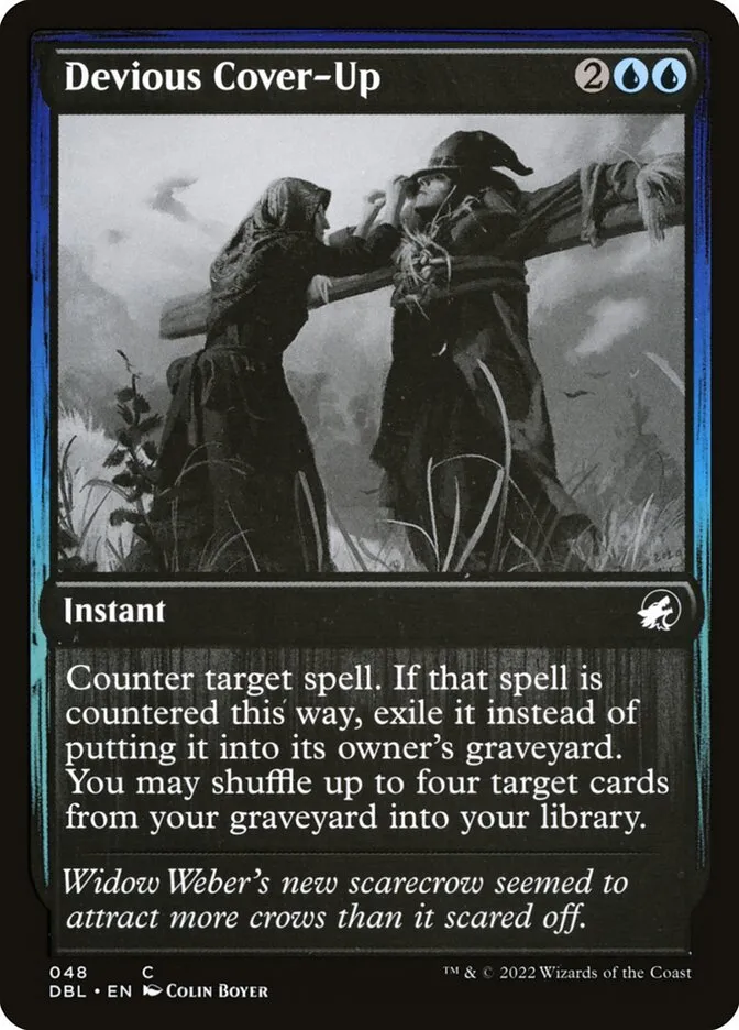 2022 Innistrad: Double Feature Devious Cover-Up common #48 common card image