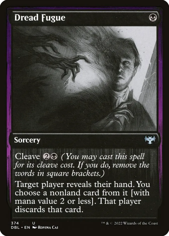 2022 Innistrad: Double Feature Dread Fugue #374 uncommon card image