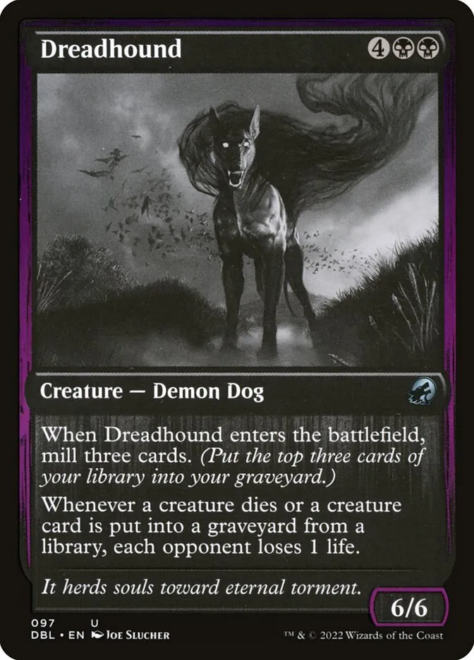 2022 Innistrad: Double Feature Dreadhound uncommon #97 uncommon card image