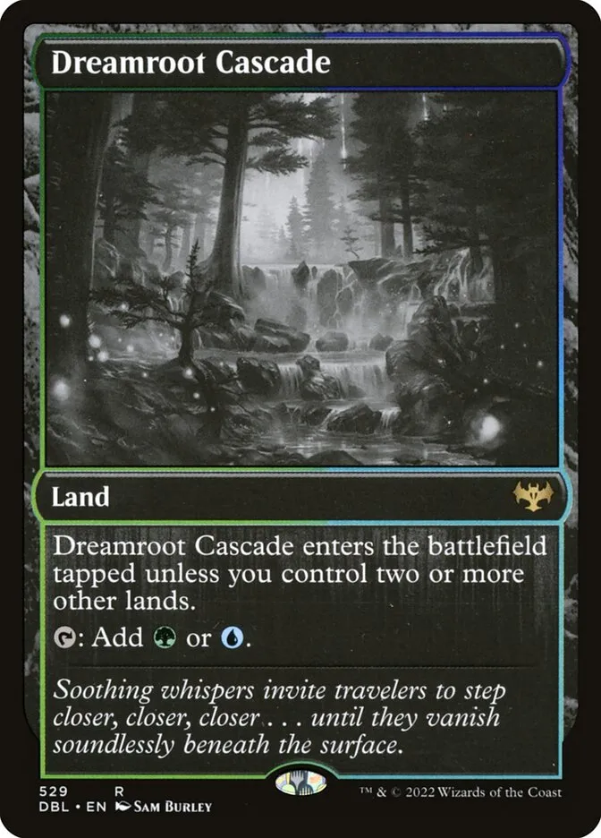 2022 Innistrad: Double Feature Dreamroot Cascade #529 rare card image