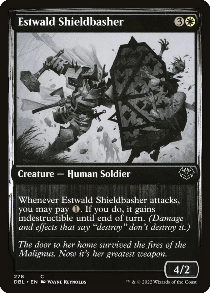 2022 Innistrad: Double Feature Estwald Shieldbasher common #278 common card image