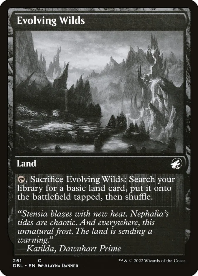 2022 Innistrad: Double Feature Evolving Wilds common #261 common card image