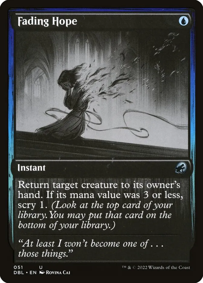 2022 Innistrad: Double Feature Fading Hope uncommon #51 uncommon card image