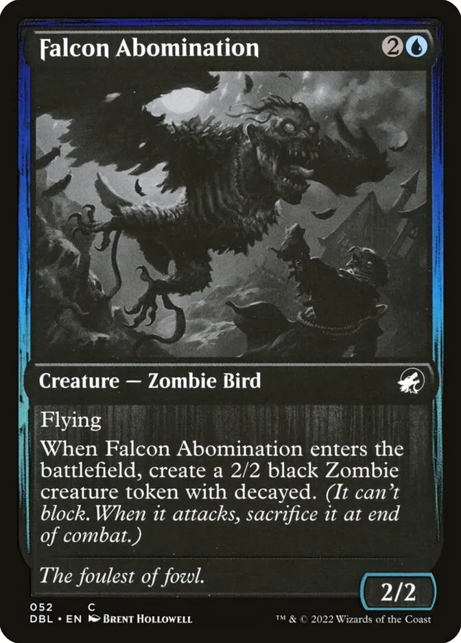 2022 Innistrad: Double Feature Falcon Abomination common #52 common card image