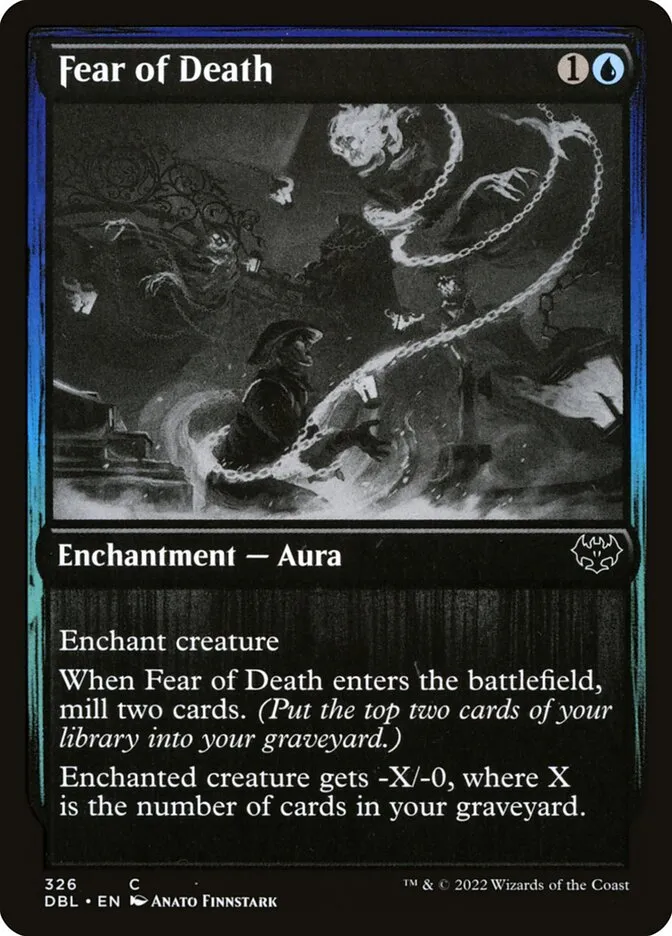 2022 Innistrad: Double Feature Fear of Death #326 common card image
