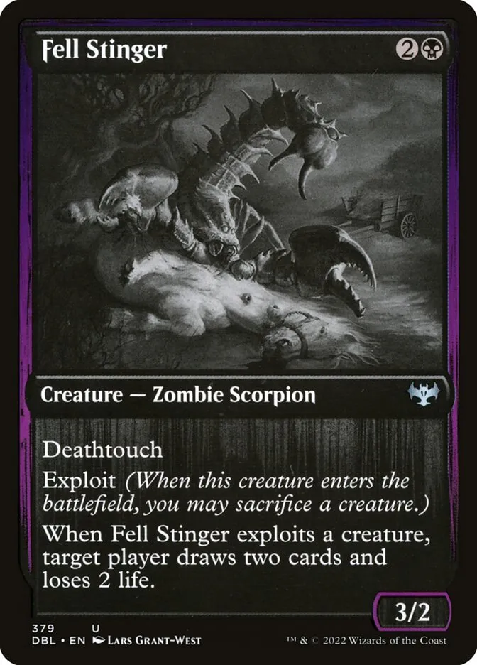 2022 Innistrad: Double Feature Fell Stinger #379 uncommon card image