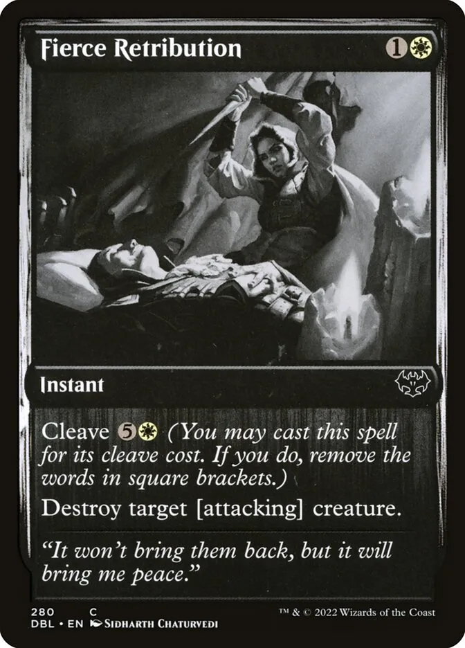 2022 Innistrad: Double Feature Fierce Retribution common #280 common card image