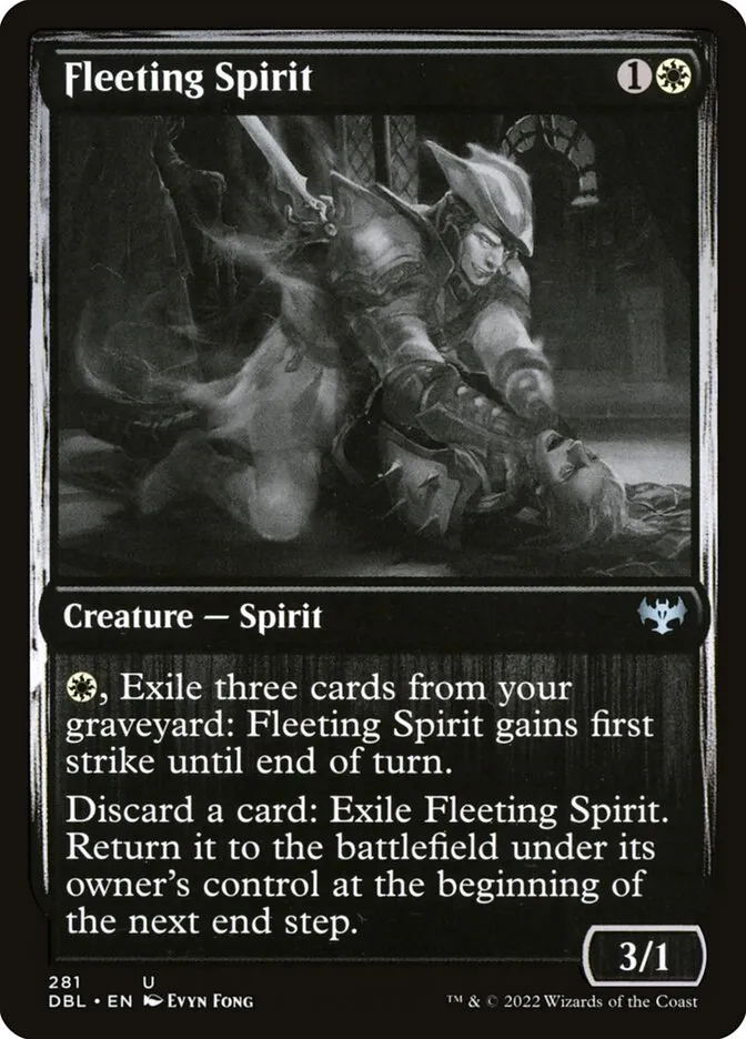 2022 Innistrad: Double Feature Fleeting Spirit #281 uncommon card image