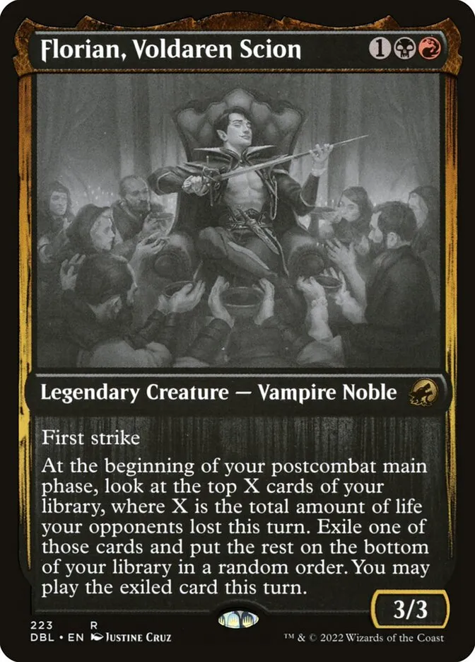 2022 Innistrad: Double Feature Florian, Voldaren Scion #223 rare card image
