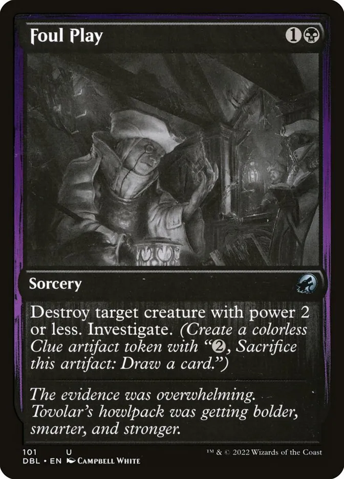 2022 Innistrad: Double Feature Foul Play uncommon #101 uncommon card image