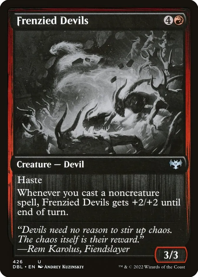 2022 Innistrad: Double Feature Frenzied Devils uncommon #426 uncommon card image