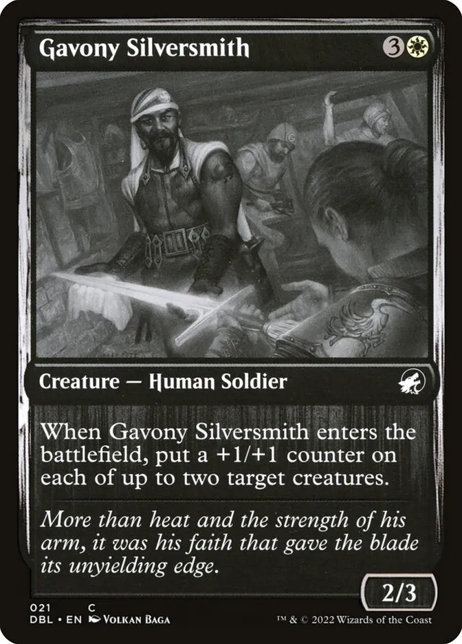 2022 Innistrad: Double Feature Gavony Silversmith common #21 common card image