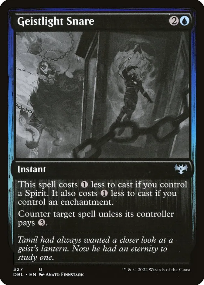 2022 Innistrad: Double Feature Geistlight Snare #327 uncommon card image