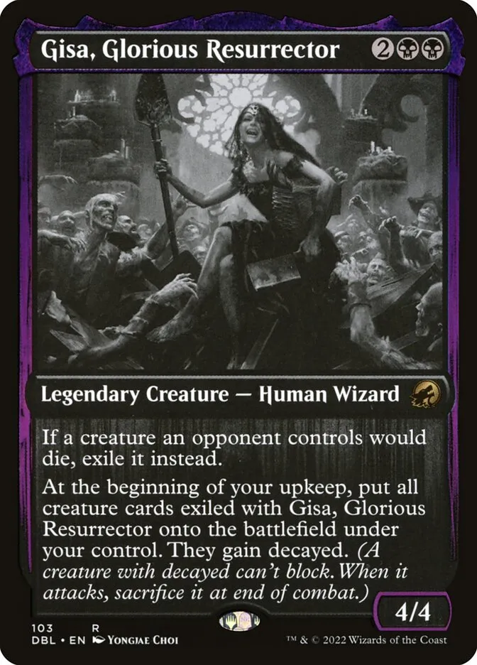 2022 Innistrad: Double Feature Gisa, Glorious Resurrector rare #103 rare card image