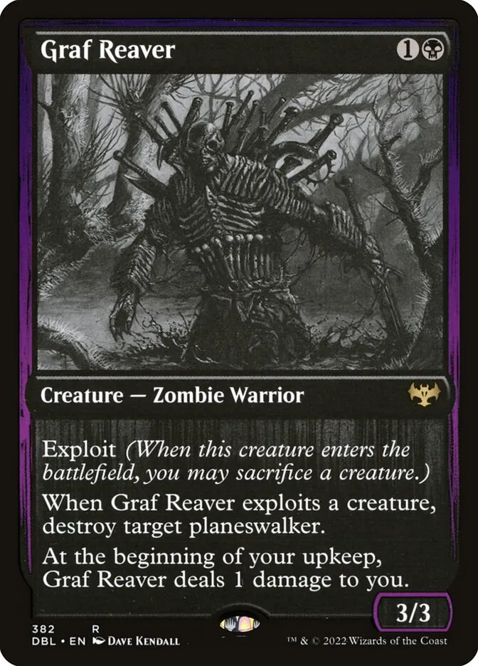 2022 Innistrad: Double Feature Graf Reaver #382 rare card image