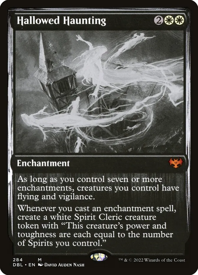 2022 Innistrad: Double Feature Hallowed Haunting [Foil] mythic #284 mythic card image