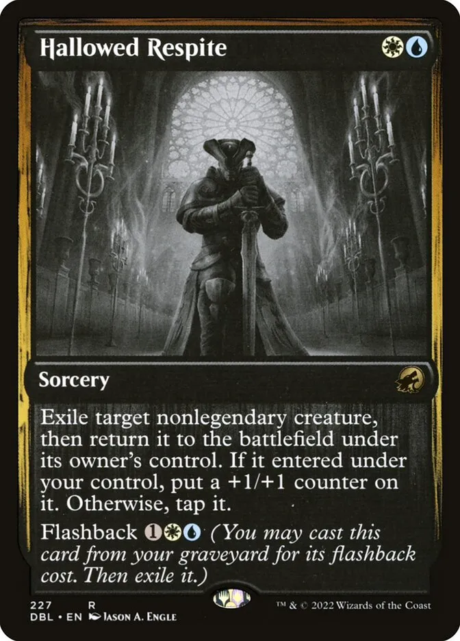 2022 Innistrad: Double Feature Hallowed Respite [Foil] rare #227 rare card image