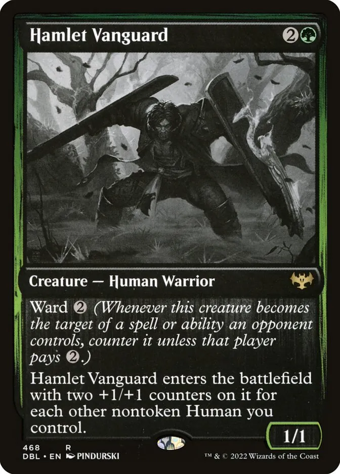 2022 Innistrad: Double Feature Hamlet Vanguard #468 rare card image