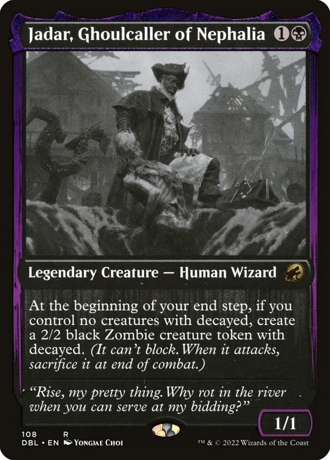 2022 Innistrad: Double Feature Jadar, Ghoulcaller of Nephalia #108 rare card image