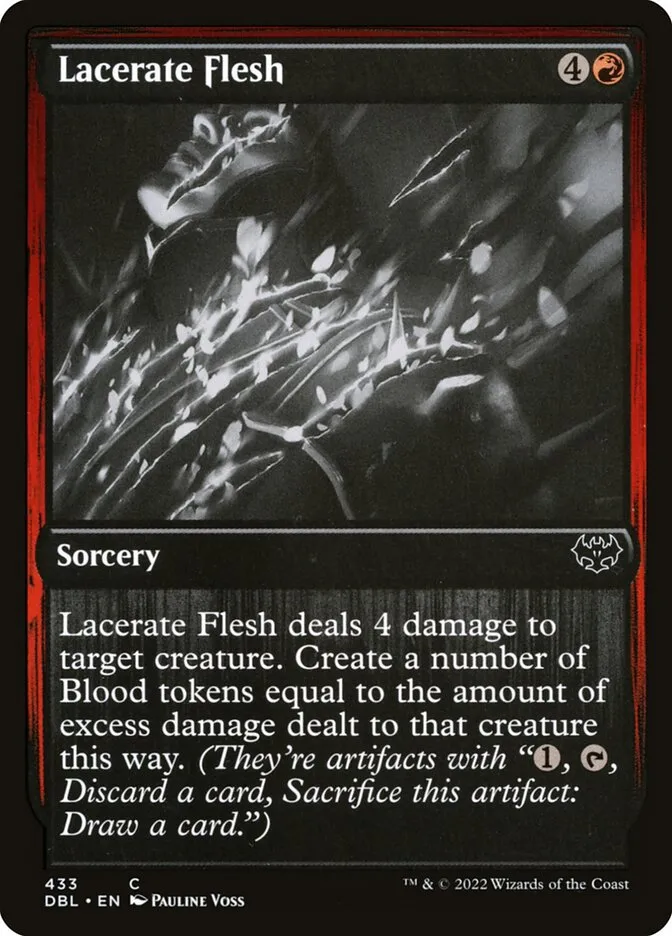 2022 Innistrad: Double Feature Lacerate Flesh #433 common card image